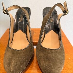 Vero Cuoio Women's Brown Slingback Heels